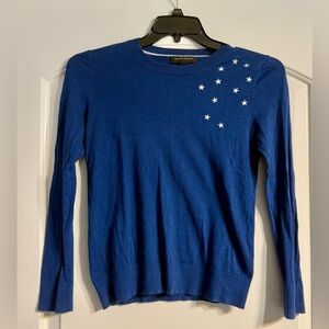 Banana Republic Blue Sweater with White Star Details